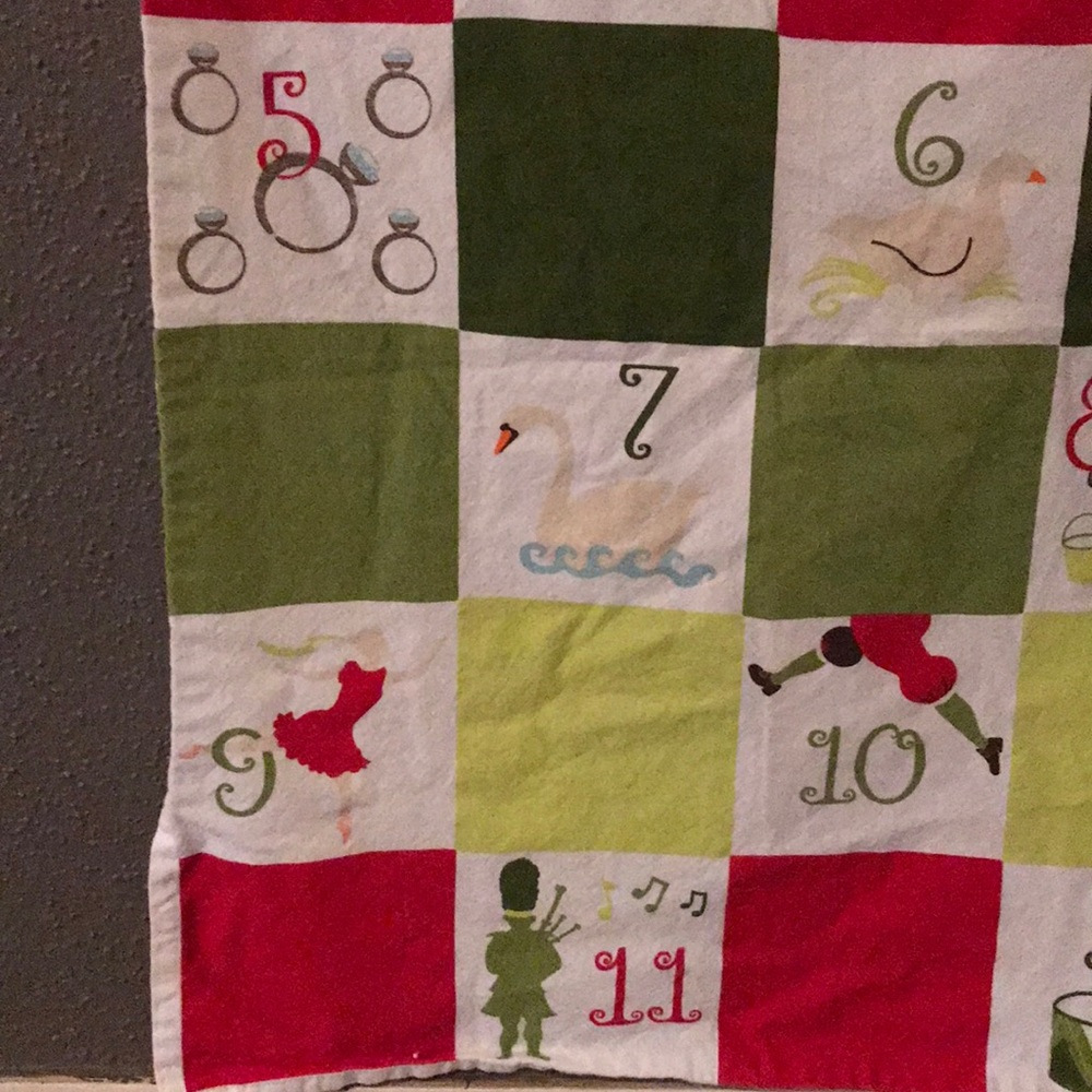 Crate & Barrel 12 Days Dish Towel - Picture 6 of 10